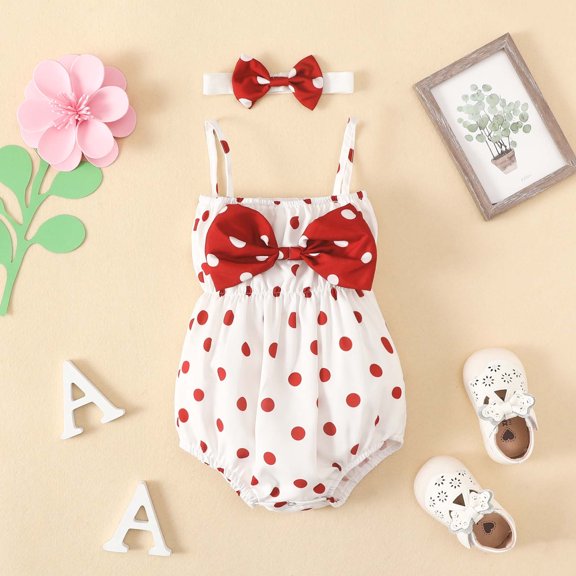 GERsome Baby Girl Rompers Dress Floral Sleeveless Jumpsuit Overalls Shorts and Headband Summer Neutral Baby Clothes
