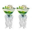 thumbnail image 1 of Octopus Martini Glass Creative Cocktail Drinkware Bar Goblet Tools (2 Transparent), 1 of 5