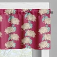 thumbnail image 3 of Ambesonne Spring Valance Pack of 2, Chrysanthemum Blossom Motif, 54"X18", Beige Sky Blue and Magenta, 3 of 5
