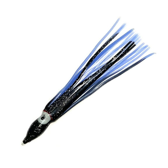 4.5" Squid Skirts - Black Blue #25-40 Pieces