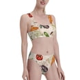 thumbnail image 4 of Goofa Cute Vegetables Pattern High Waisted Bikini Set - Two Piece Swimsuit for Women, Summer Bathing Suit,Trendy Swimwear-Large, 4 of 8