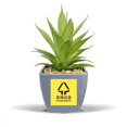 thumbnail image 1 of Autre Déchets Classer Signe Tampon Faux Ananas Pot de Fleurs Vase Mini Décor, 1 of 3