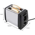 thumbnail image 4 of Toaster 2 Stainles Steel Bread Extra Wide Slot Compact Toasters,electrical Small Bread Machine For, 4 of 5