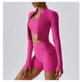 thumbnail image 2 of Chaqueta de Yoga for mujer, chaqueta de Yoga deportiva for correr al aire libre con cremallera, chaqueta de manga larga, ropa de Yoga de secado rápido for niñas, 2 of 7