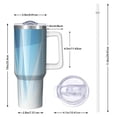 thumbnail image 2 of 40oz Tumbler with Handle and Straw, Vacuum Insulated Stainless Steel Travel Mug, Fits Car Cup Holder, Abstract Colorful Print, 2 of 6