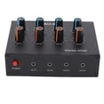 thumbnail image 1 of Sound Mixer, Wear Resist 4 Channel Stereo Mixer Channel Individual Control Anti Interference  for Clubs Bars Guitar Bass, 1 of 7