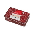 thumbnail image 2 of Christmas Cookie Tins with Lids for Gift Giving Empty Candy Snack Treat Swap Boxes Rectangle Shape Metal Containers for Goodies, Chocolate, Nuts and Home Storage, Cerebrate a Holiday, 2 of 6