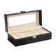thumbnail image 1 of Organizador de relojes para hombre, escaparate de almacenamiento, estuche de exposición negro, caja con 5 ranuras, bandeja para colgante, reloj de, 1 of 8