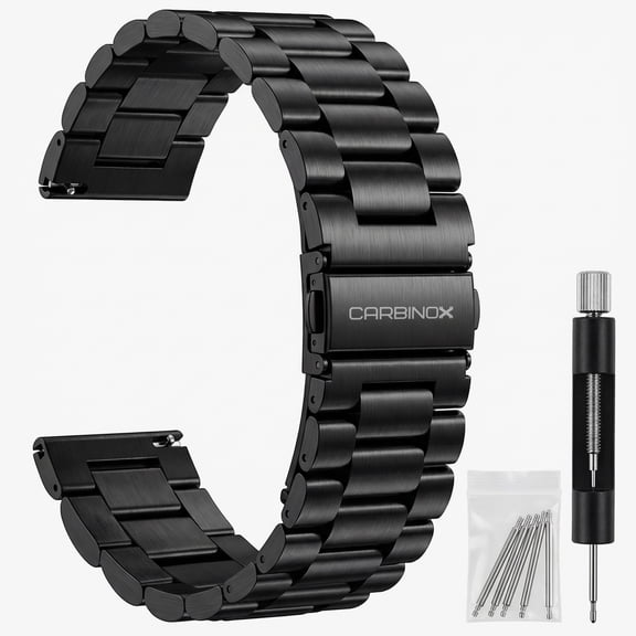 Carbinox 22mm Adjustable Smart Watch Band - Secure Fit, Durable, Comfortable