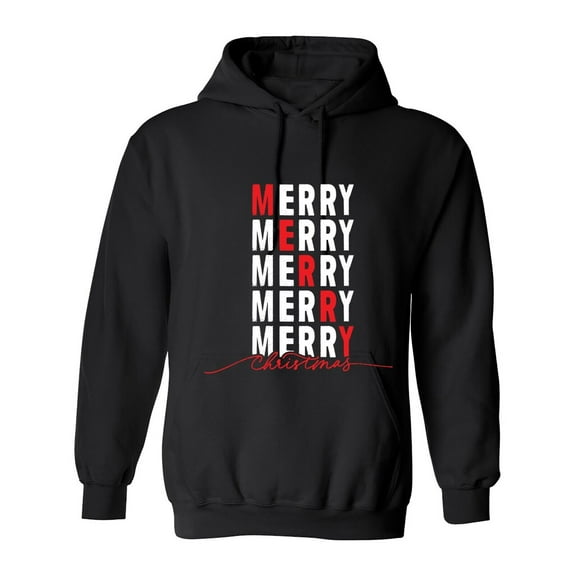 Merry Merry Christmas Sarcastic Humor Novelty Funny Men's Hoodies