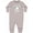 AC-Heather Grey, variant on The Lord is My Shepherd Psalm 23 Baby Fleece Romper