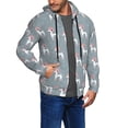 thumbnail image 2 of Naloa Cartoon Poodle Dog Men’s Hoodies, Zip up Hoodie, Sweatshirts,Hoodies for Men Sizes S-3XL-X-Large, 2 of 5