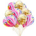 thumbnail image 1 of 15 Unidades de Confeti de oro and rosa Decoración Perfecta para Bodas, Aniversarios, Fiestas de Cumpleaños Oro colorido Macarena globos de confeti, 1 of 8