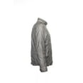 thumbnail image 4 of Perry Ellis Mens Metallic Faux Leather Bomber Jacket (Medium, Castlerock), 4 of 4