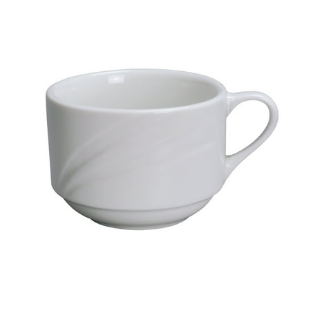 

Miami Round Stackable Cup 7.5 Oz. 3 1/2 Dia. Porcelain White 16 packs