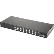Startech 16 Port 1U Rackmount USB KVM Switch with OSD - Control up to 16 USB computers from a single keyboard, mouse and monitor - usb kvm switch - 16 port kvm switch - vga kvm switch -rack mount kvm