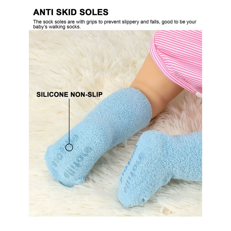 Deago Baby Boy Girl Non Slip Slipper Socks Child Toddler Kids