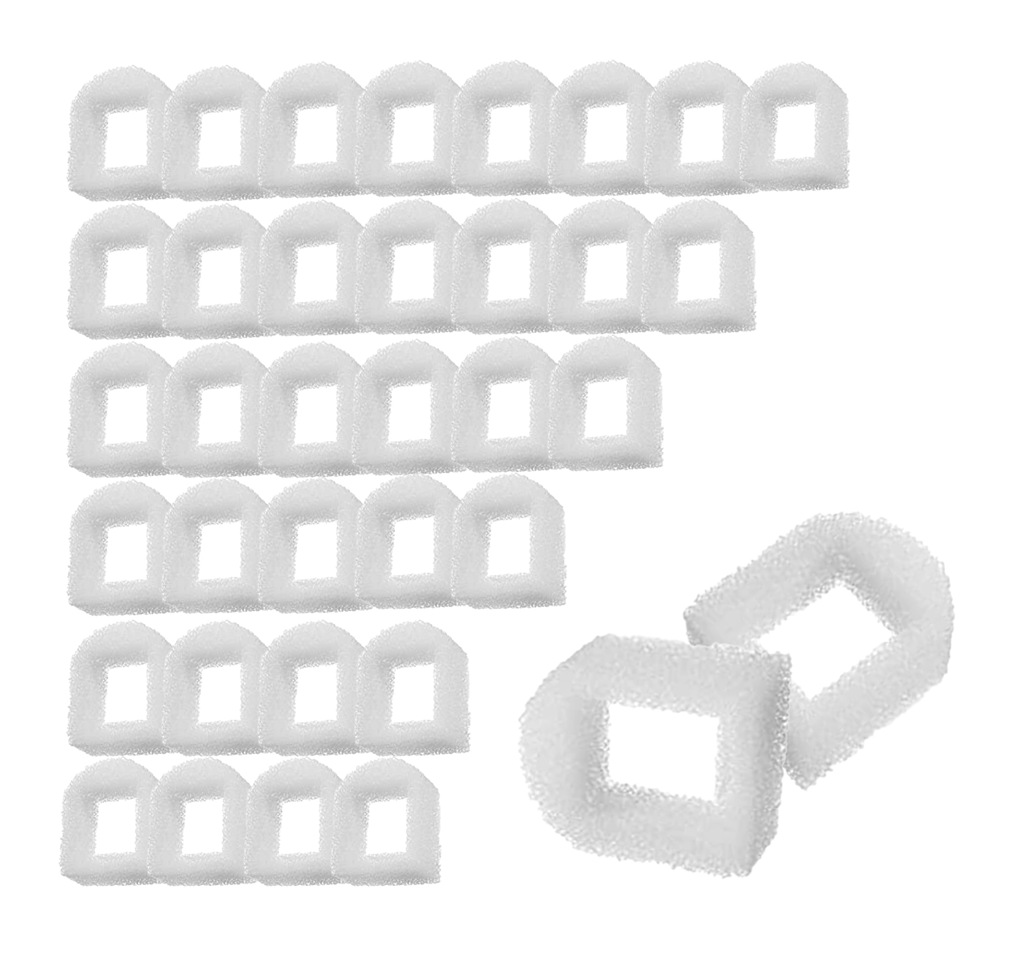 Delapan 24 Cat Water Fountain Replacement Foam Filters for Drinkwell Stainless Steel 360 Pet Fountain Filter