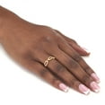 thumbnail image 3 of PalmBeach Jewelry .21 TCW Round Cubic Zirconia 18k Yellow Gold-Plated Link Ring, 3 of 5