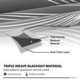 thumbnail image 6 of Deconovo Blackout Curtains, Silver Wave Line Print, Dark Gray, 66W x 84L Inch, Thermal Insulated, Privacy Drapes for Bedroom, 2 Panels, 6 of 7