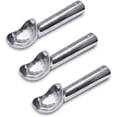 thumbnail image 1 of Paquete de 3 cucharas para helado de aluminio de 2 oz, Mango termoconductor, Antiadherente y fácil de usar, Diseño simple en una sola pieza de aluminio Fácil de desmoldar, 1 of 5