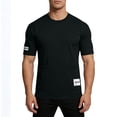thumbnail image 5 of FRSASU Men's T-Shirts Short Sleeve Crew Neck Casual Drop Shoulder Loose Fit T-shirts with Pocket Black, 5 of 7