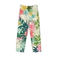 thumbnail image 4 of Balery Men'S Tropical Flowers Pants,Sleepwear Pants,Pajama Pants,Pj Bottoms Drawstring And Pockets-Small, 4 of 9