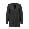 thumbnail image 4 of Knit Sweater Winter Warm Soft Turtleneck Pullover Casual Loose Fit Long Sleeve Crewneck Top For Fall Season Comfort Outfits, 4 of 4