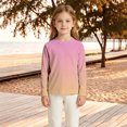 thumbnail image 4 of YAYUBA Girls Long Sleeve Swimsuit Upf 50+ Sun Protection Rash Guard Swim Shirt Quick Dry Youth Water Shirts for Beach Pool, 4 of 6