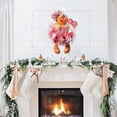 thumbnail image 6 of Christmas Wreath Gingerbread Wreaths Gingerbread Hanger Candy Cane Christmas Decorations Christmas Wreaths for Front Door Wall Fireplace (Gril), 6 of 7