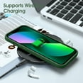 thumbnail image 6 of Liquid Silicone Case for iPhone 13 Mini (5.4''), [Scratch-Resistant, Anti-Fingerprint, Shockproof] Protective Slim Phone Case, 4-Layer Cover with Microfiber Lining, Silky-Soft Touch, Green, 6 of 14