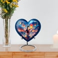 thumbnail image 7 of MUKTIVE Penguin Cremation Urns for Adult Ashes Women, Funeral Blue Urns for Adult Male, Keepsake Sky Lantern Urn for Father & Son, Memorial Heart Urn for Ashes, 3 Inch, 7 of 7