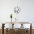 thumbnail image 4 of Elegante reloj de pared con corona francesa desgastada, silencioso, de 10 pulgadas, estilo rústico retro, decorativo para sala de estar, cocina, hogar, baño y dormitorio, 4 of 7