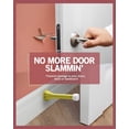 thumbnail image 2 of Tope para puerta con resorte, paquete de 3 | Tope de puerta flexible y resistente para el hogar y la oficina: puntas de goma duraderas, inoxidables, de acero con resorte flexible Fokelyi WRMH-777, 2 of 6