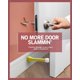 thumbnail image 2 of Tope para puerta con resorte, paquete de 3 | Tope de puerta flexible y resistente para el hogar y la oficina: puntas de goma duraderas, inoxidables, de acero con resorte flexible Fason WRMH-777, 2 of 6