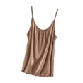 thumbnail image 2 of SDNall Blouse pour Femmes Unie Décontractée Mode Col Rond Régulière Sans Manches Hauts de Nuit, 2 of 9