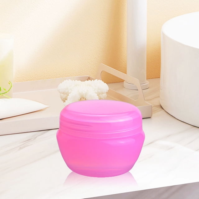 Small Travel Containers Plastic Travel Jars for Approved Refillable Cosmetic Containers Leak Proof Travel Size Containers with Lid for Lotion Makeup Cosmetics Makeup Sponge Tweezers Set Popular Pick