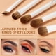 thumbnail image 5 of Set de brochas de maquillaje Jessup, 14 piezas, sintéticas para rostro y ojos, 5 of 9