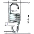 thumbnail image 2 of 2pcs Hammock Springs, Hanging Chair Spring Hammock, Swing Chair Spring (Silver), 2 of 5