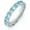 White Gold Light Blue, variant on 14K Gold Densely Set Moissanite Ring, 4mm Round Single-Row Ring, A Simplistic Yet Elegant Token for Memorable Moments,Fathers Day for Dad