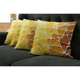 thumbnail image 5 of Ambesonne Yellow Throw Pillow Cover 4 Pack, Geometrical Ombre Shapes, 24", Marigold Yellow, 5 of 5