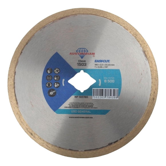 Disco Diamante Easy Cut 7" Corte Fino 7/8"