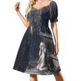 thumbnail image 1 of El fantasma de Navidad futuro vestido de manga corta ropa mujer verano 2025 vestidos de fiesta mujeres, 1 of 6