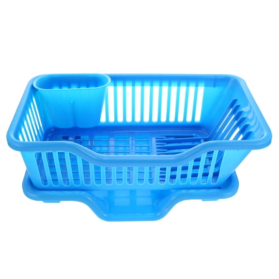 GAXIRE Plastic Dish Drying Rack Kitchen Storage Organizer Simple Style and Lightweight
