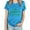 Sky Blue, variant on Outfmvch St Patricks Day Shirt Women St Patricks Day Shirt Womens Tops Wost. Day Funny and Shenanigans Casual T Shirt Casual T Shirt Letters Printed Crew Neck Shirt Wopullover T Shirt Army Green L