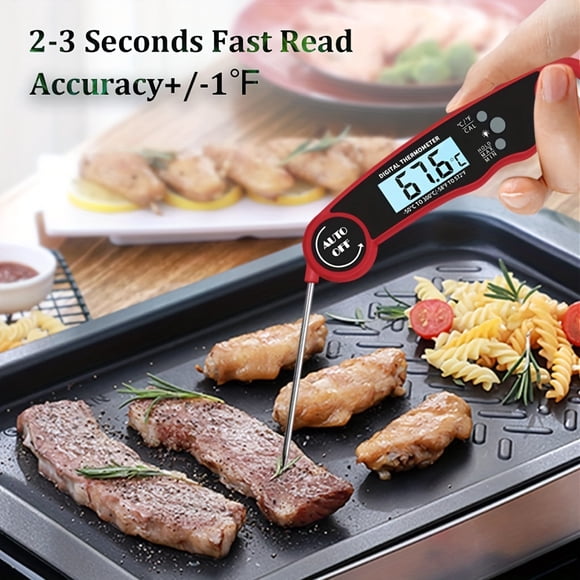 Thermomètre Empilé Précis - Sonde de Température Alimentaire à Lecture Instantanée pour Grillades, Barbecue, Viande, Lait, Eau et Café - Essentiel Durable pour Cuisine et Restaurant avec Longue Durée de Vie de la Batterie