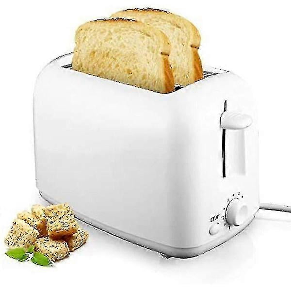 2-slice toaster, portable household 800w with 7 temperature settings, removable crumb tray, retractable wheel