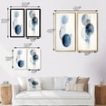 thumbnail image 4 of Designart "Retro Blue Simplicity Circular Elegance I" Modern Geometric Framed Wall Art Set Of 2 - Modern Blue Framed Canvas Set For Living Room Decor, 4 of 6