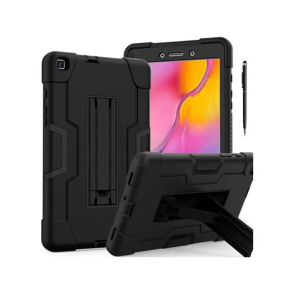 Case for Samsung Galaxy Tab A 8.0 Inch Tablet 2019 Model T290/T295/T297 with Kickstand, Heavy Duty Shockproof Protective Cover with Stylus Pen