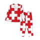thumbnail image 1 of Balery Red Cross 1 Conjunto de Pijama con Estampado para Mujer, Conjunto de Dos Piezas con Manga Larga, Ropa de Dormir Suave con Bolsillos, Pijamas Cómodos-Medium, 1 of 7